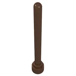 Antenna 1 x 4 with Rounded Top / Brown