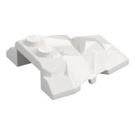 Lego Brick Wedged, Sloped 4 x 4 Fractured Polygon Top / White