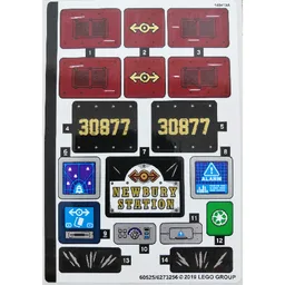 Sticker Sheet 1 for Set 70424-1 / [No Color/Any Color]