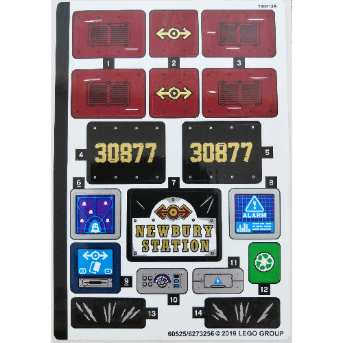 Lego Sticker Sheet 1 for Set 70424-1 / [No Color/Any Color]