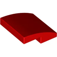 Brick Curved 2 x 2 x 2/3 / Red