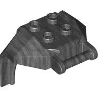 Plate Special, 2 x 2 Studs and Handle, Closed Ends (Mech Chest Plate / Armor) / Pearl Titanium