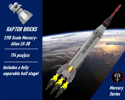 1:110 Scale Mercury-Atlas