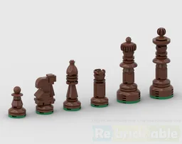 Life-size Wooden Chess Pieces