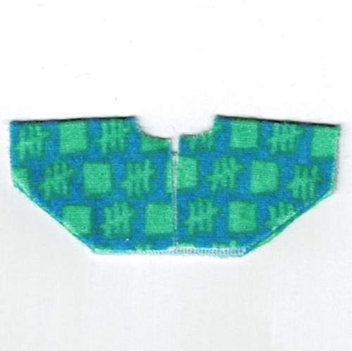 Lego Scala, Baby Shirt with Green Squares and Lines Print / Blue