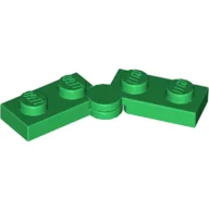 Hinge Plate 1 x 4 Swivel Top / Base - Solid Clip [Complete Assembly] / Green
