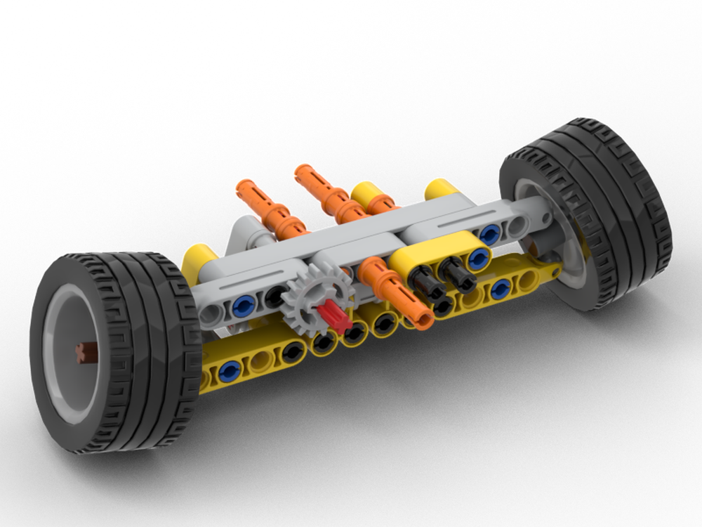 Lego 10295 Porsche 911 Front Axle Camber (With Steering!)
