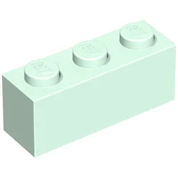 Brick 1 x 3 / Light Aqua