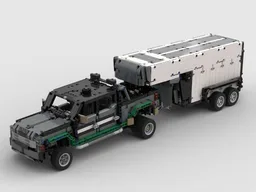 Ford F-350 Dually Pickup Truck (DRW) with horse trailer/42078 C-Model