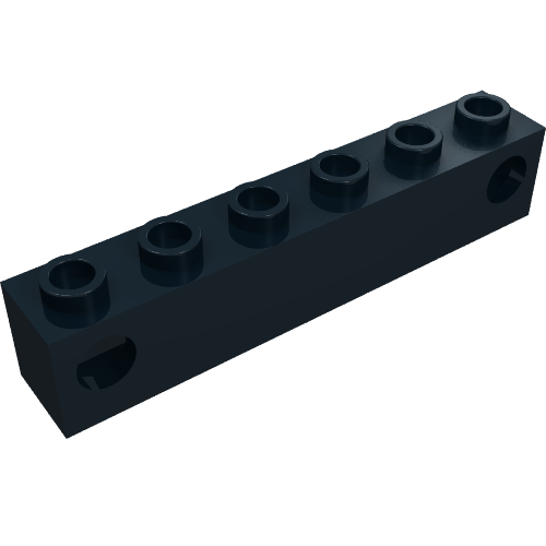 Lego Light Prism Brick, Train, 1 x 6 Holder / Black