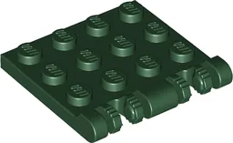 Hinge Plate 3 x 4 Locking Dual 2 Finger, 9 Teeth