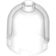 Brick Round 2 x 2 x 1 2/3 Dome Top, Hollow Stud / Trans-Clear