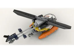 Tiny Pontoon Helicopter