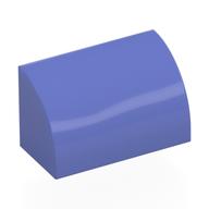 Lego Brick Curved 1 x 2 x 1 No Studs / Blue Violet