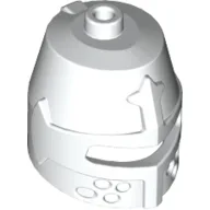 Helmet Castle Closed with Eye Slit / White