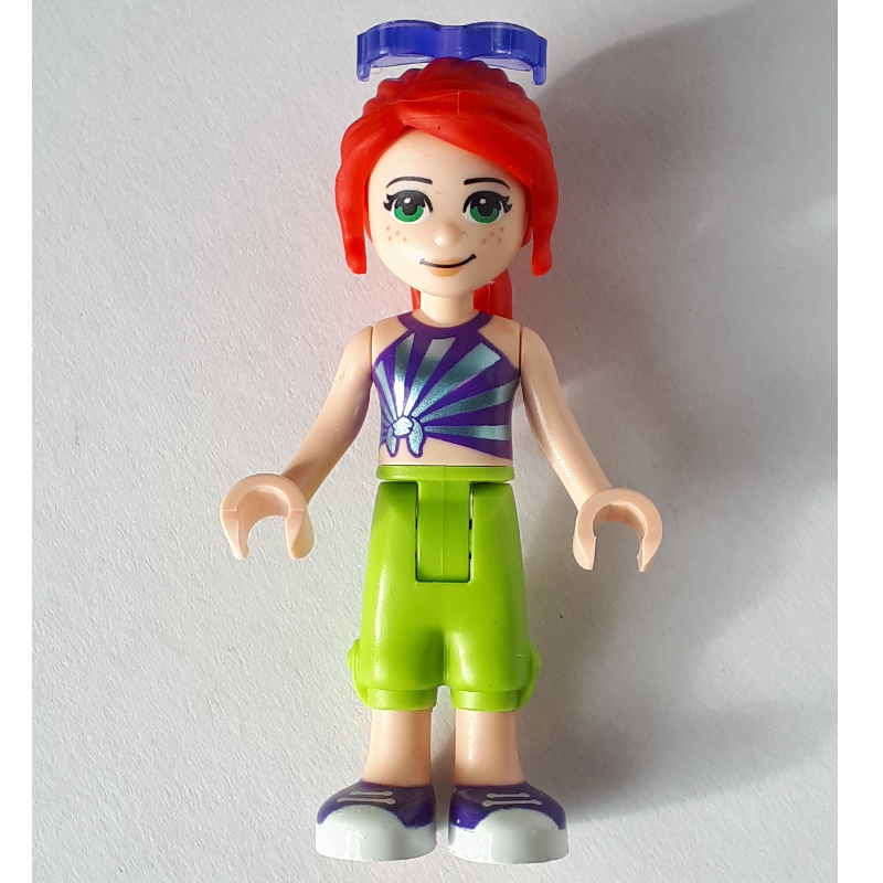 Lego Mia - Dark Purple Top, Lime Trousers, Sunglasses
