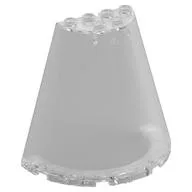 Cone Half 8 x 4 x 6 / Trans-Clear