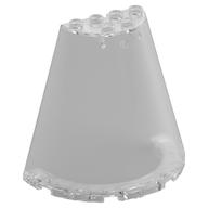 Lego Cone Half 8 x 4 x 6 / Trans-Clear