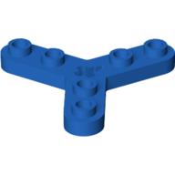 Lego Technic Plate Rotor 3 Blade with Smooth Ends and 6 Studs (Propeller) / Blue