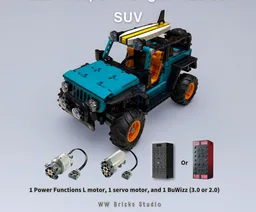 [RC] LEGO Technic 42227 Jeep® Wrangler Rubicon SUV with 1 PF L and 1 Servo motor