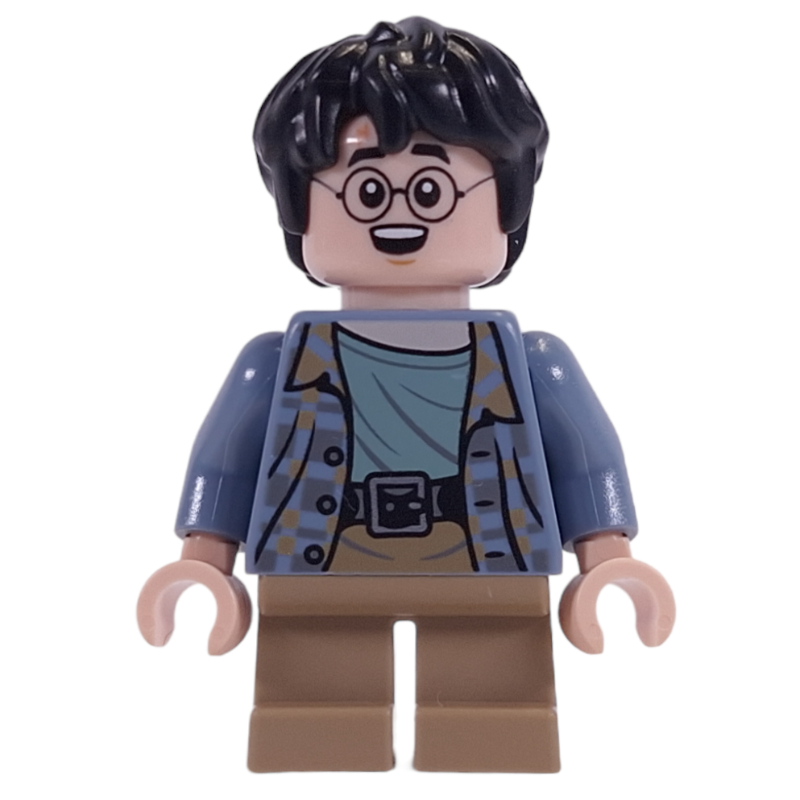 Lego Harry Potter, Sand Blue Shirt, Short Dark Tan Legs, Excited