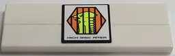 Stickered Assembly 6 x 2 with 'HIGH RISK AREA' and Orange Hexagon with Black Border and Alien Pattern (Sticker) - Set 7690