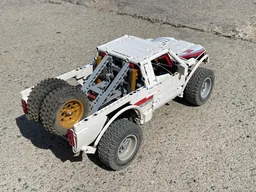 Trophy truck with super realistic suspension