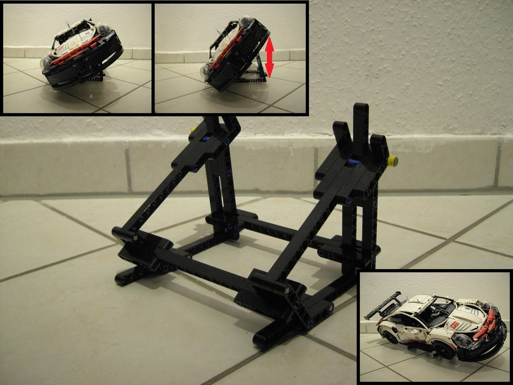 Lego Adjustable Side Vertical Stand for 42096 Porsche 911 RSR