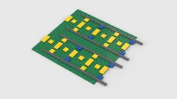 Ballasted Straight Track Interlocking Baseplates (32x32)