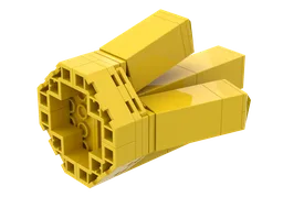 Upscaled Rock Crystal With 5 Points