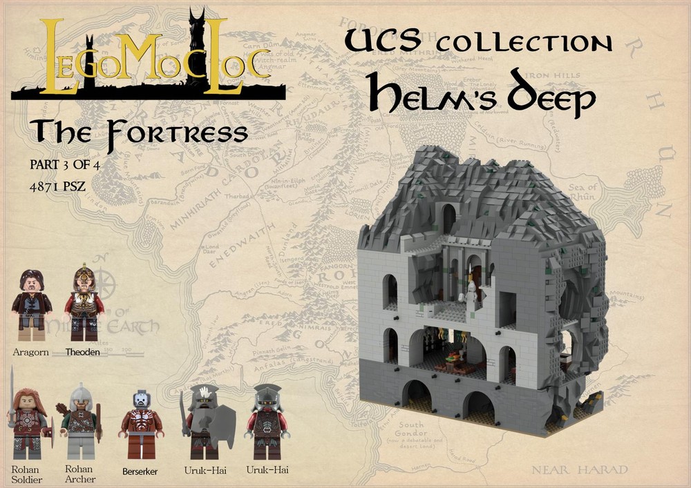 Lego UCS Helm's Deep - part 3 - The Fortress