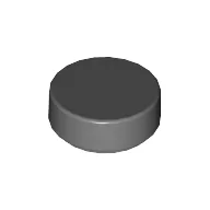 Tile Round 1 x 1 / Dark Bluish Gray