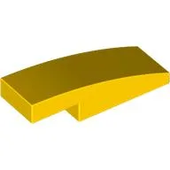 Brick Curved 3 x 1 x 2/3 / Yellow
