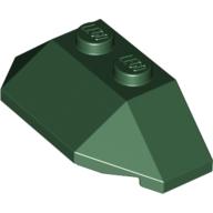 Lego Brick Wedged, Sloped 45° 2 x 4 Triple / Dark Green
