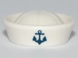 Hat Sailor with Anchor Print