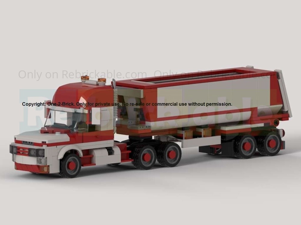 Lego Truck with Dumptrailer