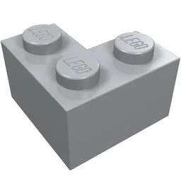 Brick 2 x 2 Corner / Light Bluish Gray