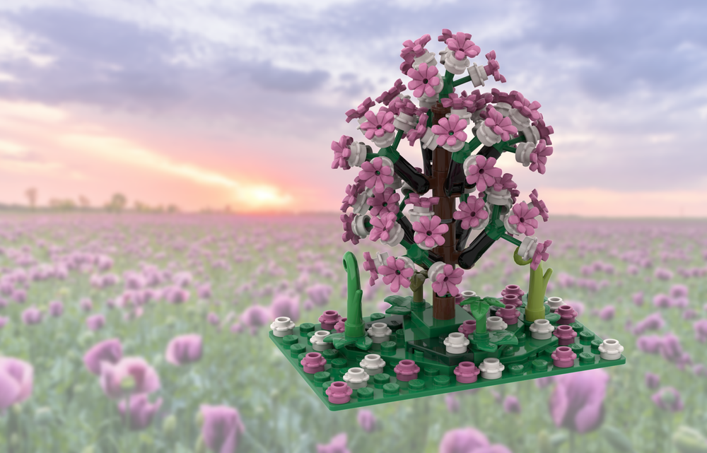 Lego Blossoming Magnolia Tree