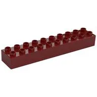 Duplo Brick 2 x 10 / Dark Red