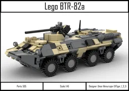 Lego BTR-82A (1:45 scale)