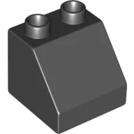 Duplo Brick 2 x 2 Slope 45° / Black