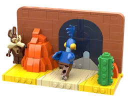 Wile E. Coyote paint gag
