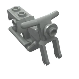 Vehicle Base, Motorcycle Chassis, Frame 3 x 6 x 3 / Light Gray