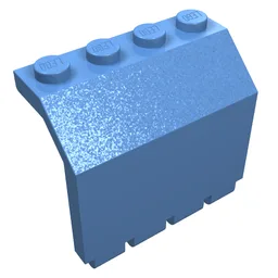 Hinge Panel 2 x 4 x 3 1/3 / Medium Blue