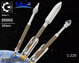 ULA Atlas V rocket 1:220 scale