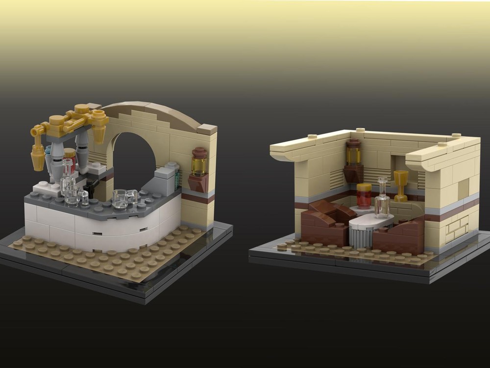 Lego Mos Eisley Cantina dual diorama