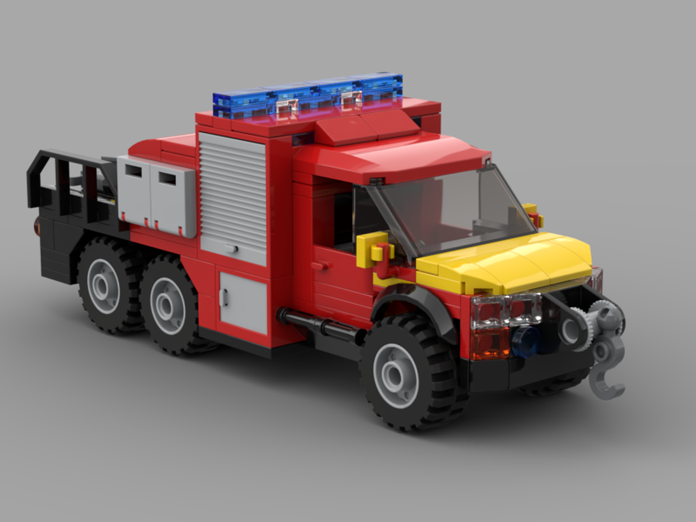 Lego Fire Service Off-Road 6x6 Light Rescue Pump