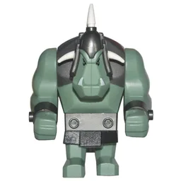 Troll, Sand Green with 5 White Horns (Big Fig)