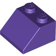 Brick Sloped 45° 2 x 2 / Dark Purple