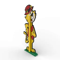 2D Top Cat Sculpture